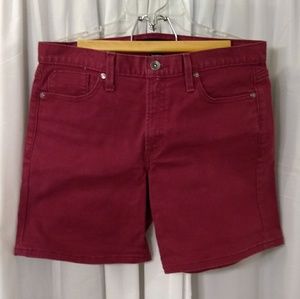 Vintage Calvin Klein Maroon Denim Shorts